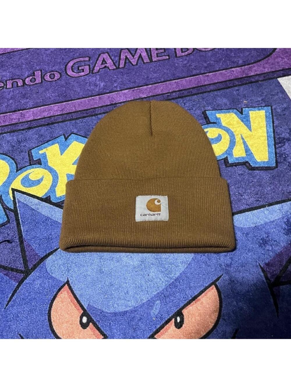 Vintage Carhart light brown tan skater winter beanie